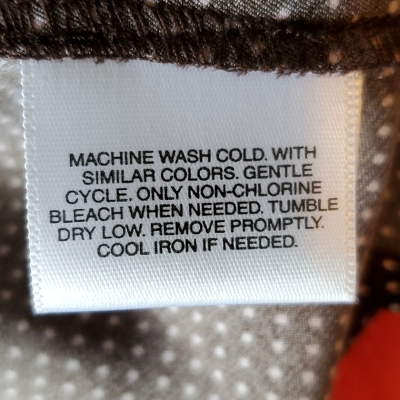 Covington Brown Polka-dot Blouse - Picture 8 of 8